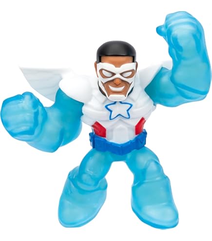 Heroes Of Goo Jit Zu Glow Surge – Iron Man Che Si Allunga E Brilla Al Buio, Supereroe Marvel 11cm