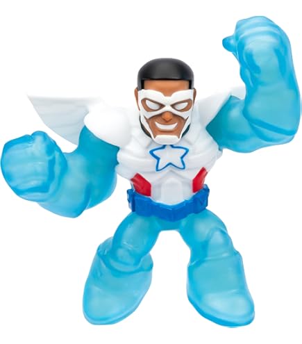 Heroes Of Goo Jit Zu Glow Surge – Iron Man Che Si Allunga E Brilla Al Buio, Supereroe Marvel 11cm