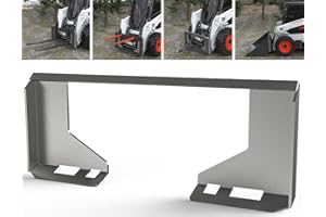 Sulythw Universal 3/8" Skid Steer Quick Attachment Plate, Heavy Duty Skid Steer Quick Attach Mount Plate, Skid Steer Mounting Blank Plate Compatible with Kubota, Bobcat Tractors