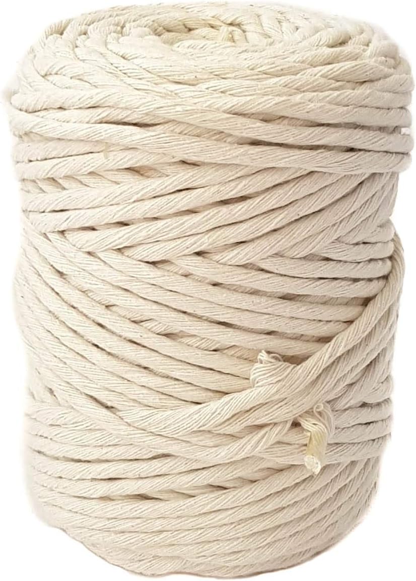 Satin Twisted cord 5mm 3 ply light brown twist cord Fabric Rope Trim Accent for Crafting 1