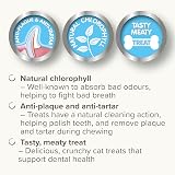 Beaphar Dental Easy Treats for Cats 35g - Crunchy Chlorophyll Filled Delicacy view 4