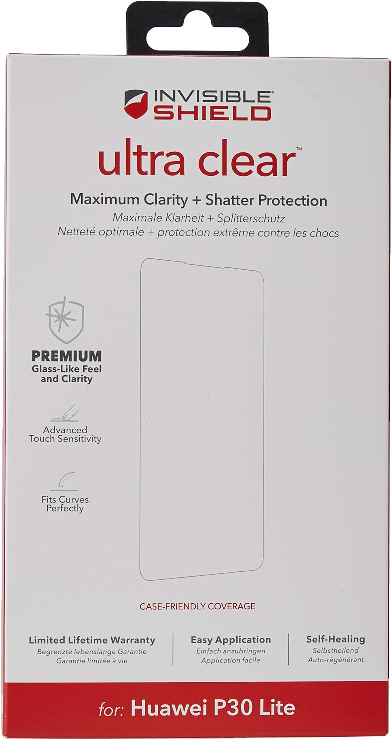 InvisibleShield HD Ultra Film de protection d'écran pour Huawei P30 Lite
