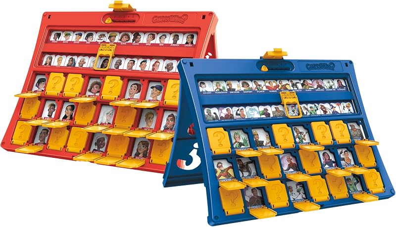 Quem é quem? - o clássico jogo de adivinhação do personagem - jogo de tabuleiro para meninos e meninas a partir dos 6 anos - para 2 jogadores (versão em espanhol e português)