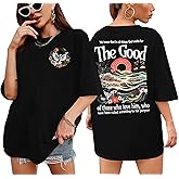 Christian Shirts Women Oversized God Shirt Religious Tshirt Bible Verse Graphics Tee Tops