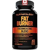 Nutratology Thermogenic Fat Burner | Canadian-Made | Metabolizes Carbohydrates & Fats - Appetite Suppressant That Helps Satie
