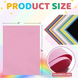 120 Pack EVA Foam Sheets, 8 x 6 Inch, 1mm
