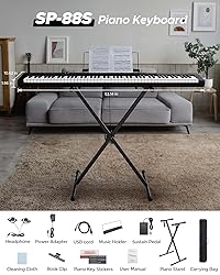 Starfavor 88 Key Piano Keyboard, Compact Bluetooth