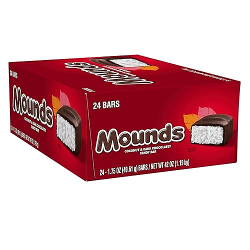 MOUNDS Coconut and Dark Chocolatey Candy Bars, 1.75 oz (24 Count)