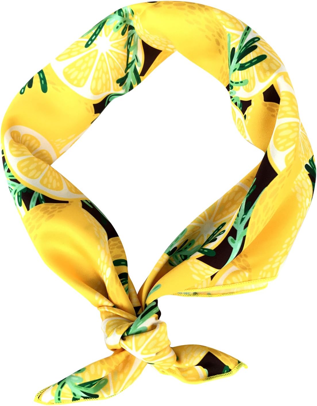 lemon print headband