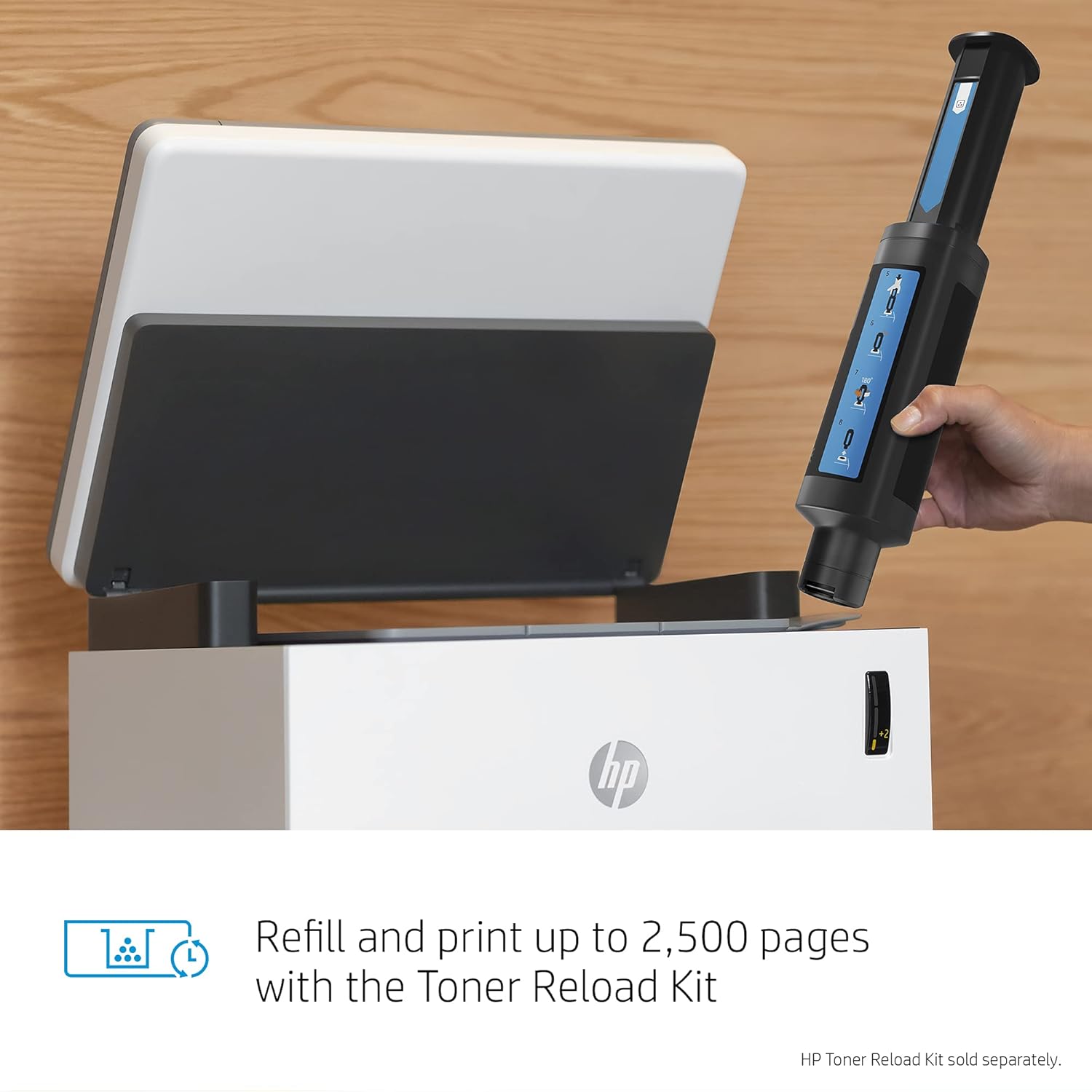 HP Neverstop All-in-One Laser Printer 1202w, Wireless Laser with Cartridge-Free Monochrome Toner Tank (5HG92A): Electronics