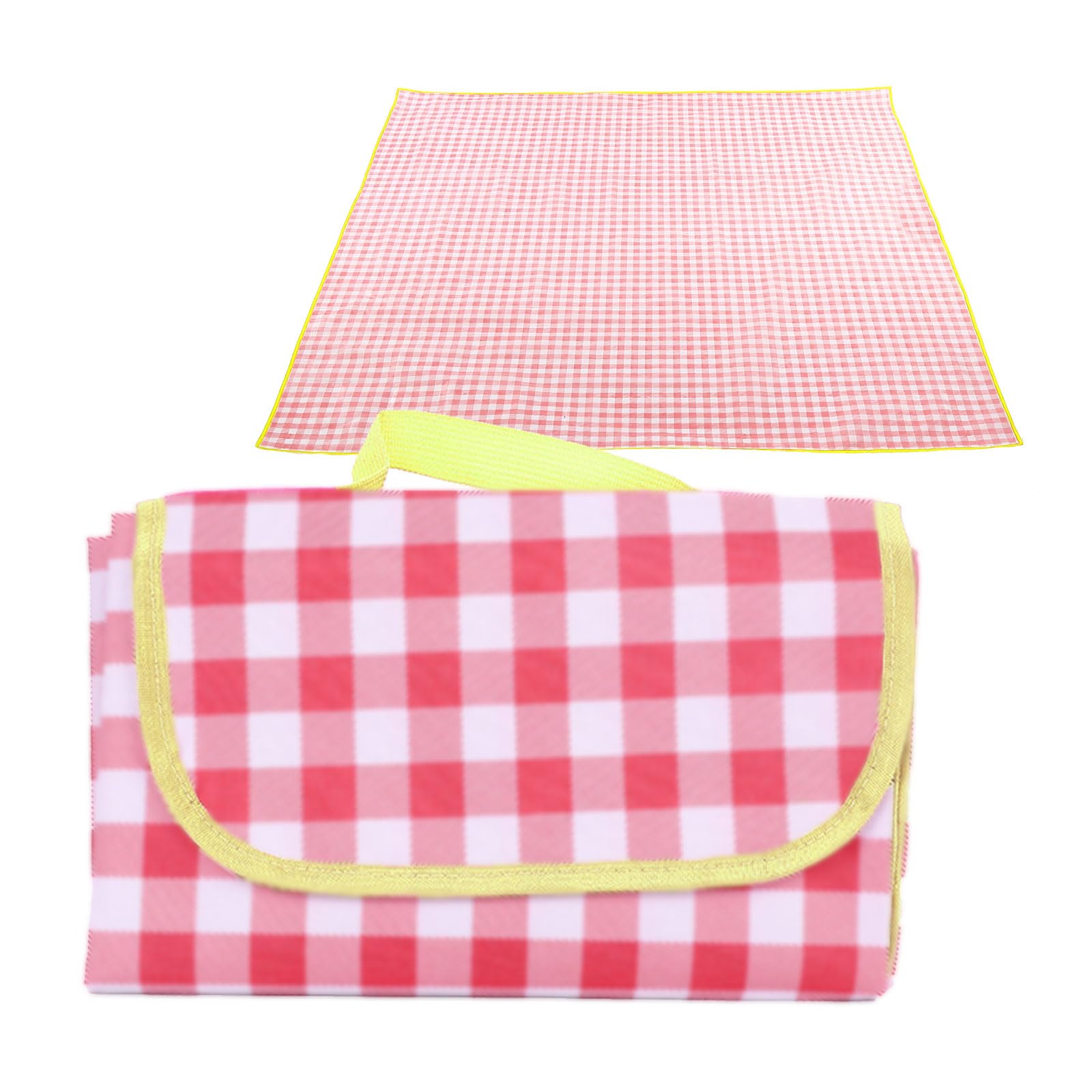 Eowppue Picnic Blanket Waterproof Beach Rug 200 x 200 cm Large Blanket Mat Sandproof - Thin, Lightweight, and Waterproof - Ideal for Family Camping, Beach Trips, and Hiking - Comes with Portable Bag