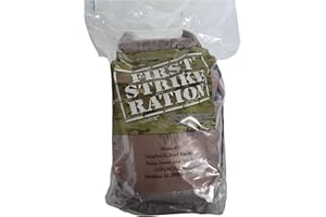 EPIDEMIC PROOF Authentic USGI First Strike Rations (FSR)- 24 hour MRE - Inspection Year 2025 or Newer. 9 Menu options. (7: Beef Nacho Sandwich)