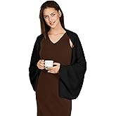 VENVSBEE Shawl Wraps For Women Soft Wrap Sweater Knitted Shawl Scarf With Sleeves