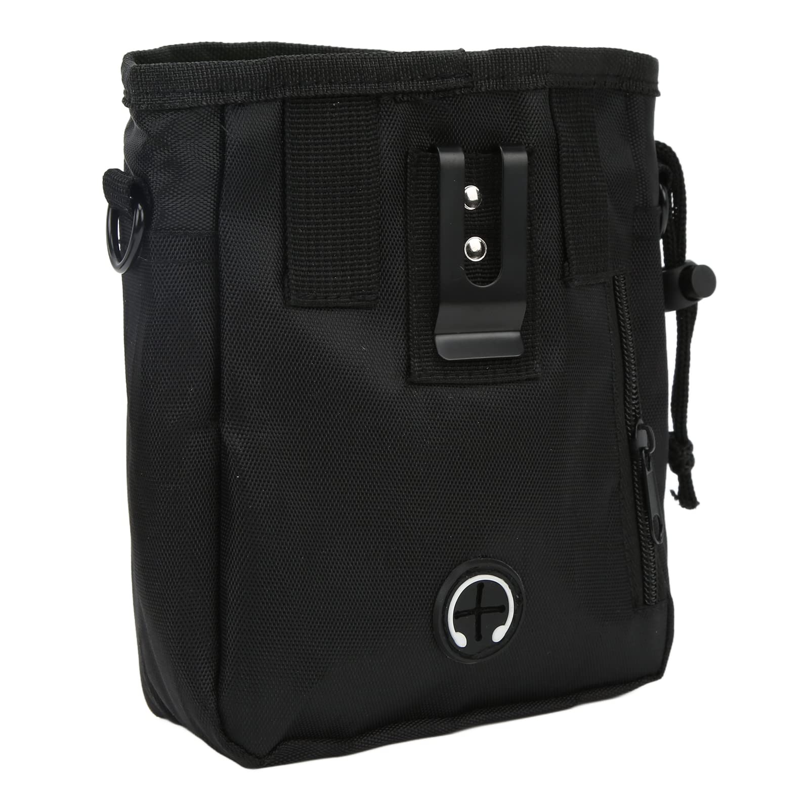 plplaaoo Dog Treat Pouch,Dog Walking Bag,Lightweight Portable Dog Treat Bag with Lanyard and Belt,Multifunctional Treat Snack Bags Reward Pouch Bait Bag for Pet Travel & Outdoor Use(Black)