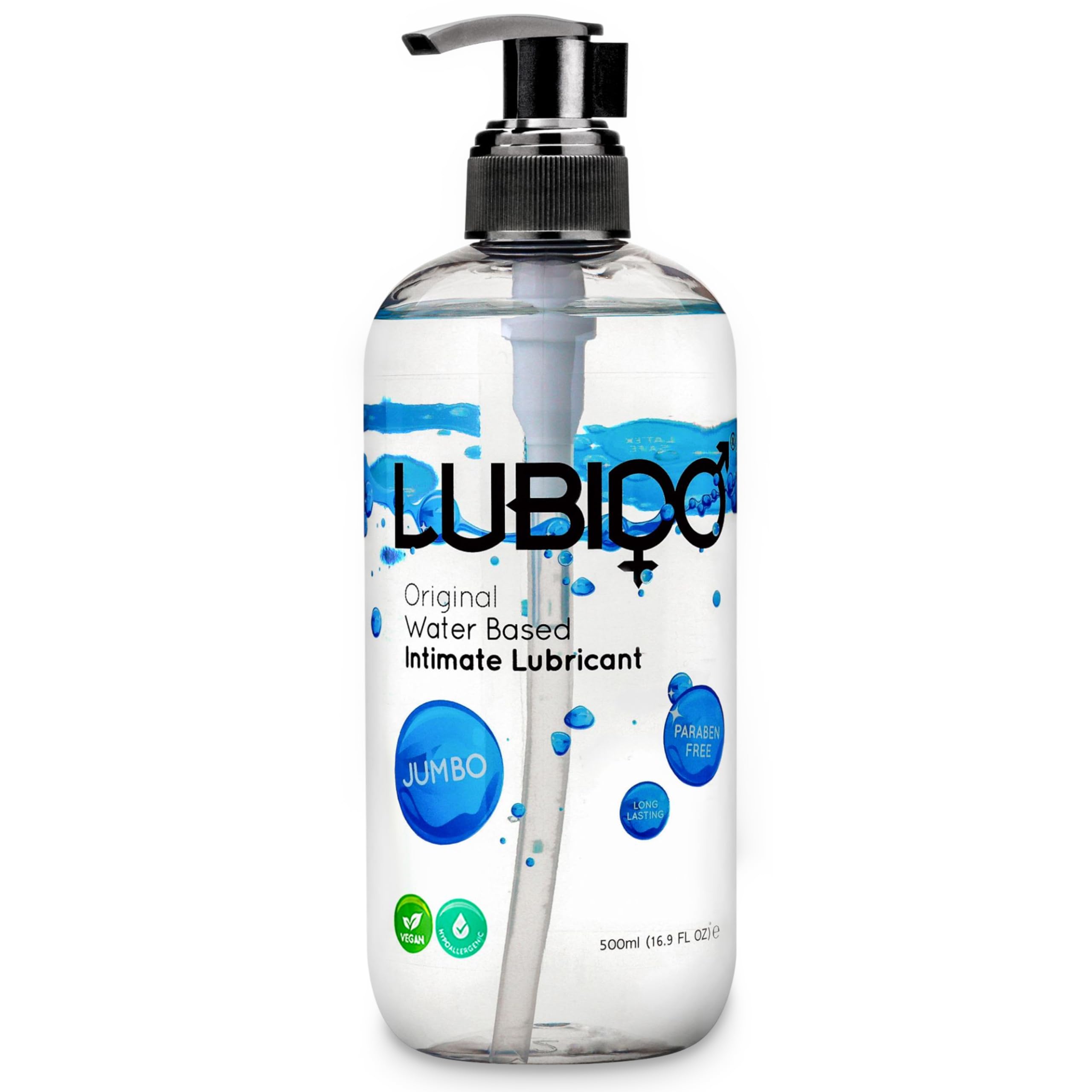 Lubido Original Water Based Paraben Free Intimate Gel Lube – Jumbo 500ml