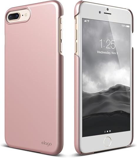 Amazon Com Elago Iphone 8 Plus Iphone 7 Plus Case Slim Fit 2 Rose Gold Light Minimalistic True Fit