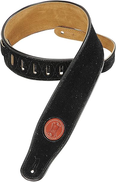 Levis Acoustic Guitar Strap - Amazon Com Levy S Leathers Standard Suede Black Guitar Strap Mss3 Blk Musical Instruments
