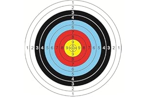 30Pcs Archery Targets Paper with Score Numbers Arrow Targets for Air-Soft, BB Guns, Air Rifles Shooting Practice, Enthusiasts