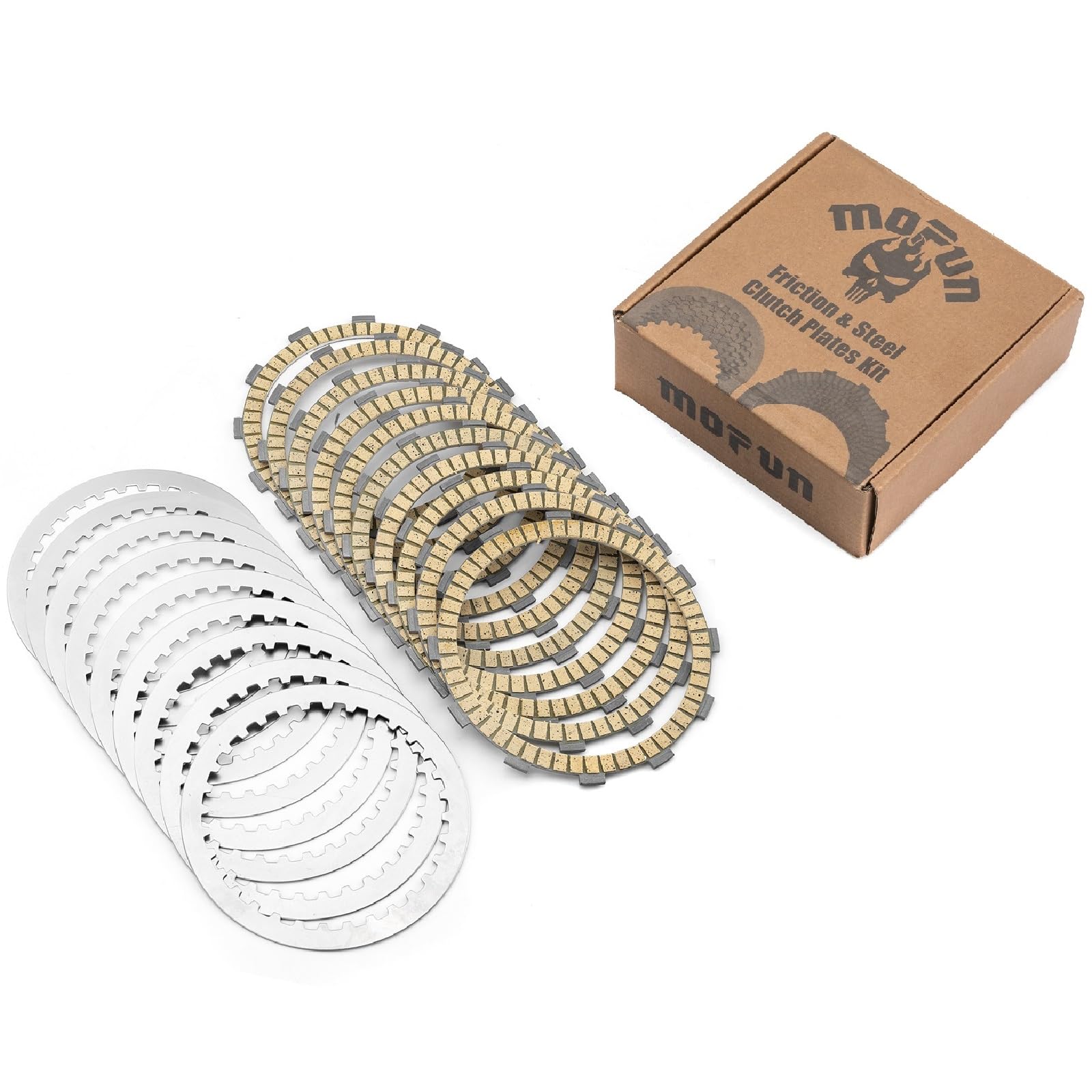 Photo 1 of Mofun Extra Plate Friction Steel Clutch Kit Compatible with Harley Softail Touring Street Glide Dyna Trike Twin Cam 1998-2017 Evolution 1340 models 1998-1999 Replace of P/N 37980-10 307-30-10013 19PCS