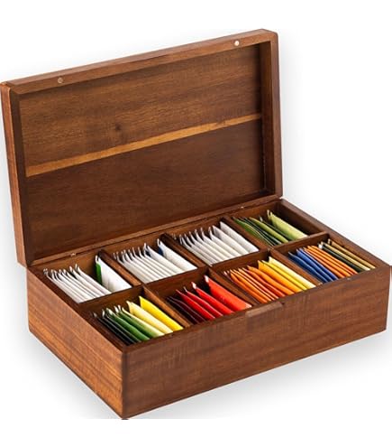 Amazon.com: Dilmah | 豪華木製展示器| 茶櫃| 茶展示| 創始人儲備| 9