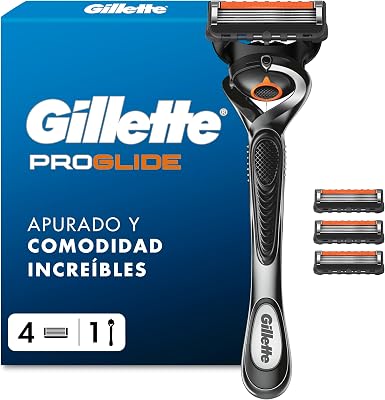 Proglide Maquinilla de Afeitar Hombre con 4 Recambios, Negro