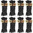 Smithok 8 Pack 4mm Guy Lines Ultralight Tent Cords with Aluminum Adjuster Tensioner Outdoor Camping Guylines Ropes for Tent Tarp,Climbing,Hiking Backpacking (Black)