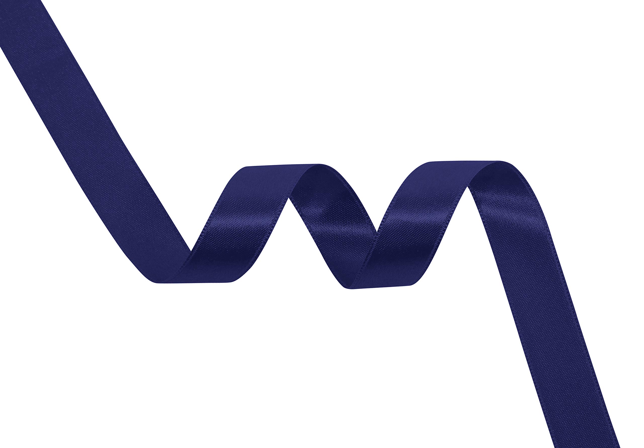 C'est Joli! Double Sided Satin 6 mm Navy Blue