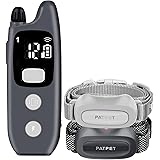 PATPET Dog Training Collar with Remote - 3 Modes Rechargeable Dog Shock Collar for 2 Dogs, IPX7 Waterproof Shock Collar with