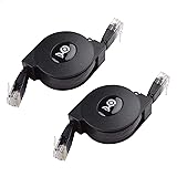 Cable Matters 2-Pack Retractable Ethernet Cable 3ft