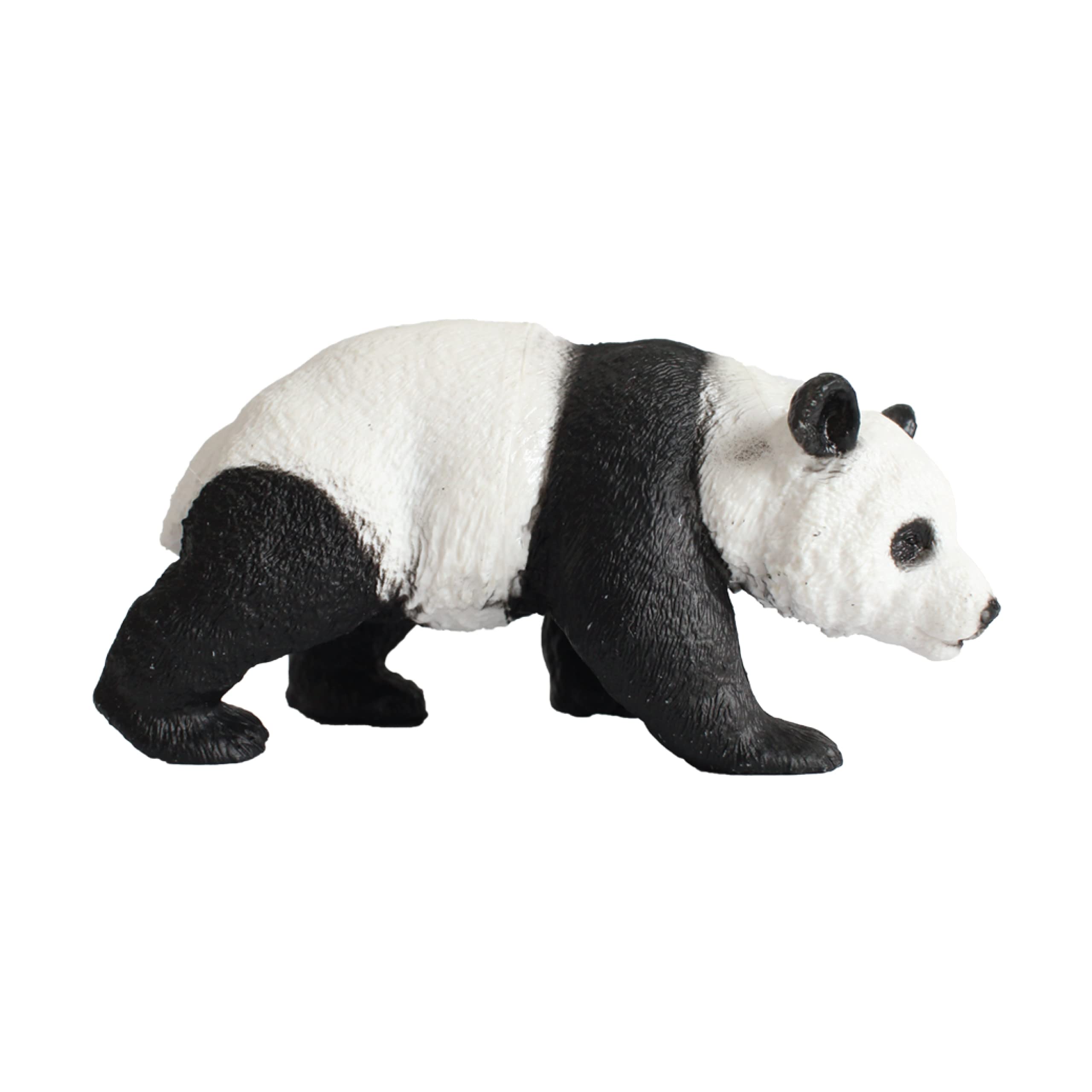 Deluxebase Mini Animal Adventure Replica - Panda from Small sized realistic toy figure that makes an ideal safari animal toy for kids