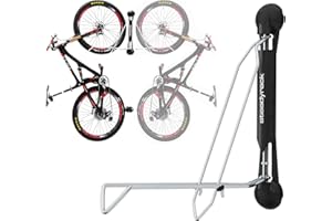 Steadyrack Bike Rack for Road Bikes - The Original Wall Mounted Vertical Bike Storage - Fits Narrow Tires - Space Saving Pivot Design - Heavy-Duty Steel Rack for Indoor Garage, Apartment or Home Use