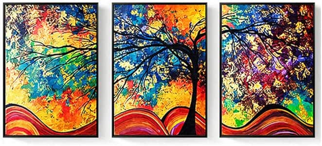YKing1 Pintura Abstracta Árbol Arte de la Pared Carteles Impresiones