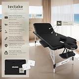 tectake 3-Zone Massage Table Aluminium Frame Foldable 230 kg Load 212x108 cm view 2