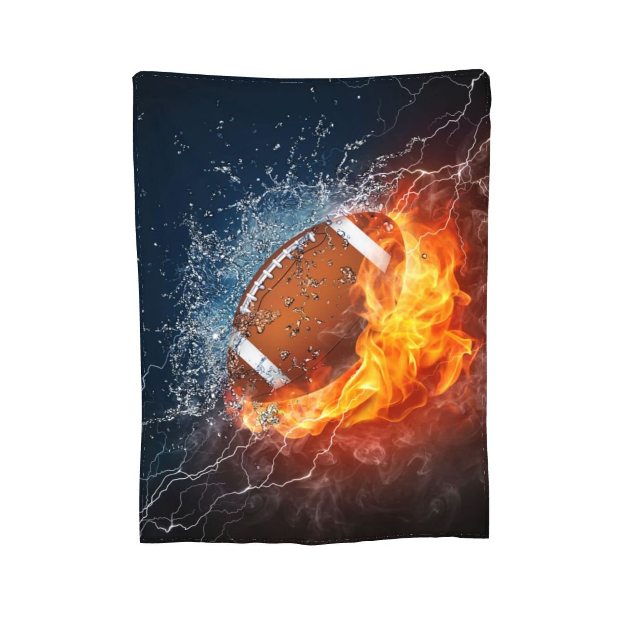 Photo 1 of *****PHOTO SIMILAR*****American Football Ball Cool Sport Throw Blanket Super Soft Warm Bed Blankets for Couch Bedroom Sofa Office Car, All Season Cozy Flannel Plush Blanket for Girls Boys Adults, 50"X40"