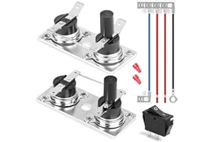 LONGSURE 232306 232282 RV Water Heater Thermostat Limit Switch Kit Compatible with Suburban SW Series,12V & 120V T-Stat/Limit for Suburban SW Water Heater