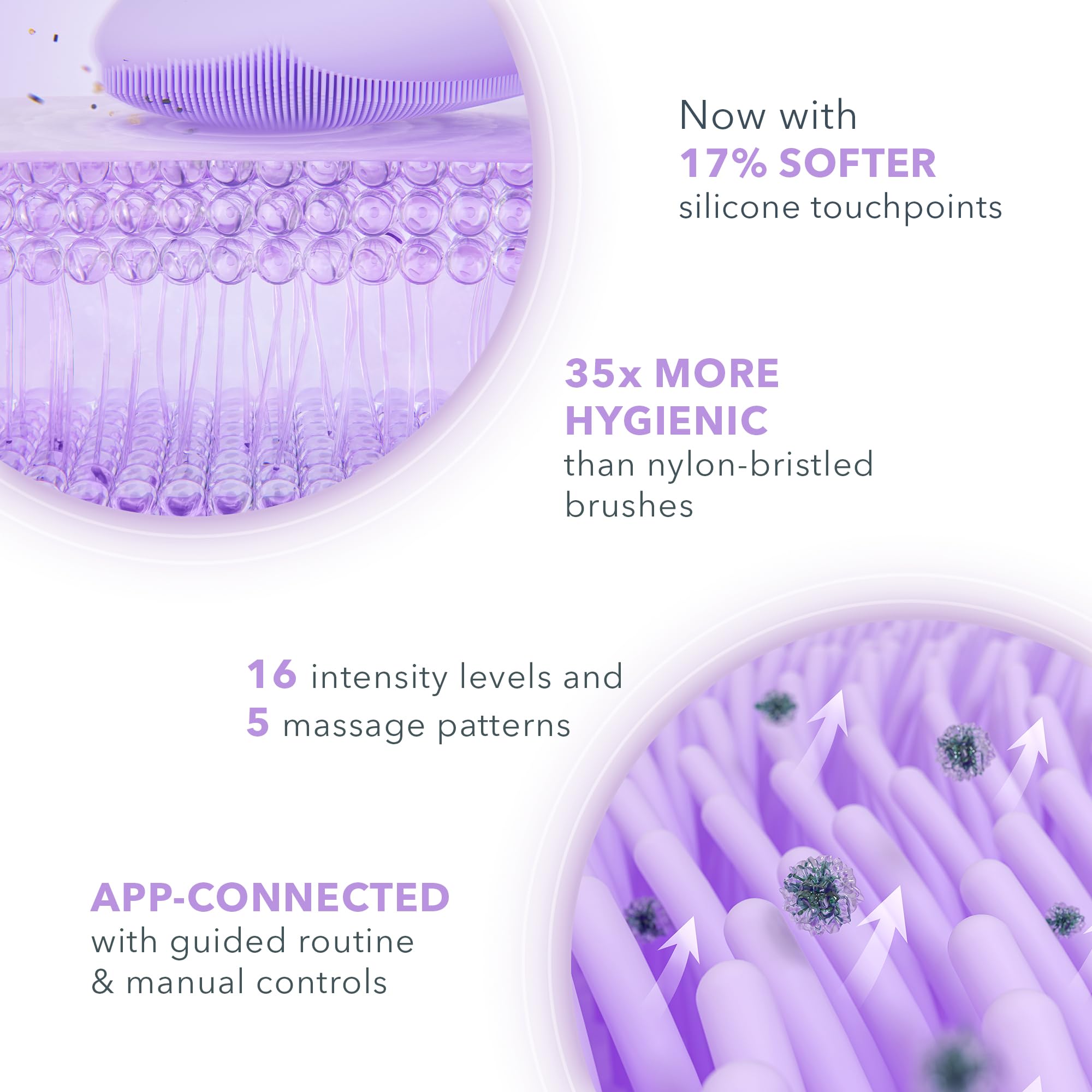 FOREO LUNA 4 Face Cleansing Brush - Firming Face Massager - Anti Aging Care - Enhances Absorption - Simple Skin Care Tools - Sensitive Skin