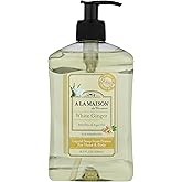 A LA MAISON White Ginger Natural Hand Wash Made with Essential Oils - Biodegradable, Plant-Based, Vegan, Cruelty-Free 16.9 Fl Oz (Pack of 1)