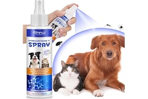SHUANGJIA Specifically Formulated Hydrocortisone Spray for Dogs, Cats 120ML, Itch Relief Spray,Hot Spot Treatment for Dogs,Rapidly Alleviate Dry Itchy Skin,Skin Allergies,Dermatitis,Reduces Topical Inflammation