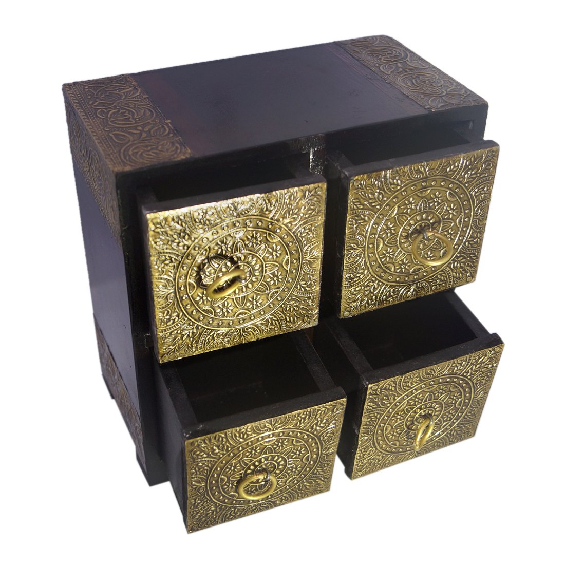 R S Jewels Small Decorative Chest Of Drawers Storage Box 4 Drawer
