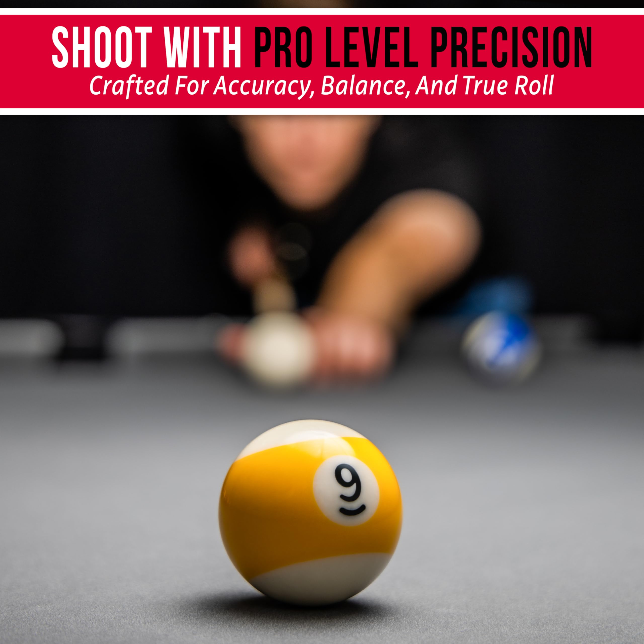 GoSports Regulation Billiards Balls Complete Set of 16 Professional Balls