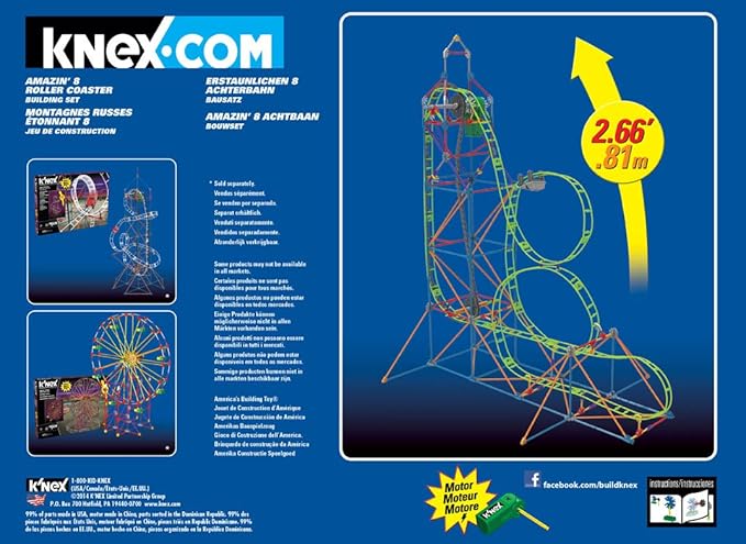 knex amazin 8 roller coaster