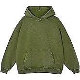 Oversized Hoodie for Men Casual Vintage Pullover Hooded Long Sleeve Sweatshirt Acid Wash Hoodie for Women Men Streetwear