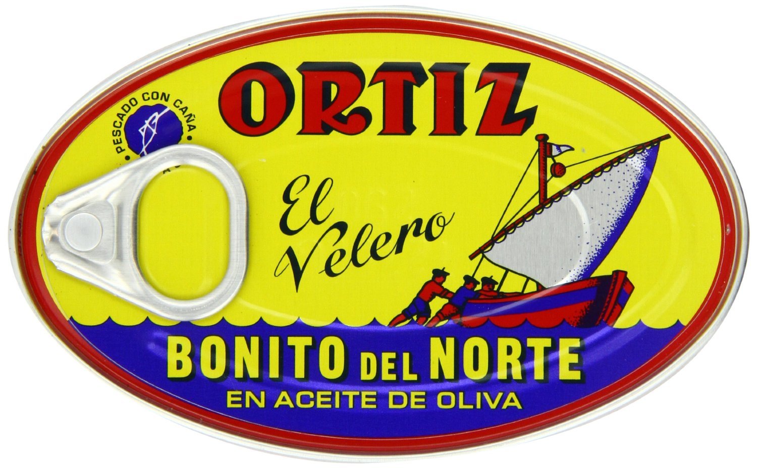 Ortiz Bonito Del Norte Tuna in Olive Oil 3.95 Oz Oval Tin (Spain) 24 Pack