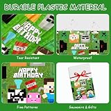 OSDUE Pixel Game Theme Tablecloth 130x220 cm Disposable Birthday Cover view 4