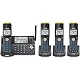 VTech IS8128-41 Super Long Range 4-Handset DECT 6.0 Cordless Phone for Home with Answering Machine, 2300 ft Range, Call Blocking, Bluetooth Connect to Cell, Intercom