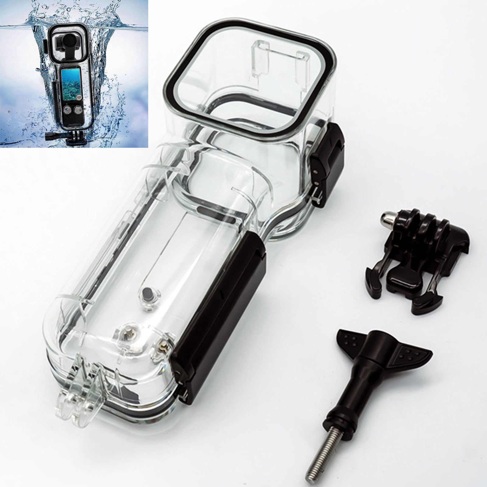 LICHIFIT Waterproof Diving Case for DJI Osmo Pocket 3 Camera Cases 45M Underwater Protective Housing Case Cover Dive Shell Cage Accessories