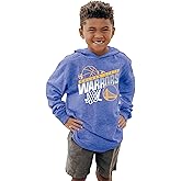 Golden State Warriors NBA Officially Licensed Youth Tri-Blend Hooded Long Sleeve T-Shirt Hoop Team Color, Large