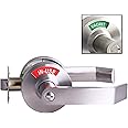 Bathroom Privacy Lever Lock with Large Indicator for Men Women Restroom Inuse or Vacant, ANSI Grade2 Commercial Grade, Perfect for Professional Office Buildings Apartment Airbnb Warehouse