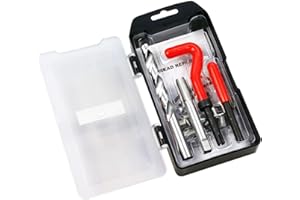 Highking Tool Thread Repair Kit, M12 x 1.25mm Metric Thread Repair Insert Kit Compatible Hand Tool Set for Auto Repairing (M12-1.25)