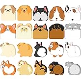 Censen 20 Pack 800 Sheets Christmas Sticky Notes Dogs Puppy Sticky Notes Thicken Self Stick Cute Animals Dogs Pad for Christmas Thanksgiving Veterinary Dog Lover Birthday Gift (Dog Head and Butt)